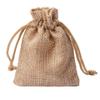 10Pcs Mini Rustic Burlap Pouch Drawstring Bag, Drawstring Tie Bag Wedding and Birthday Party Favor Goody Gift Bag view 3