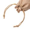 10Pcs Mini Rustic Burlap Pouch Drawstring Bag, Drawstring Tie Bag Wedding and Birthday Party Favor Goody Gift Bag view 4