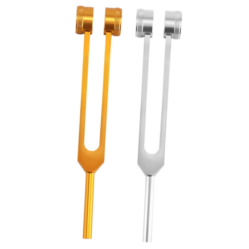 SUPVOX 2pcs Ear-cleaning Tuning Forks Weighted Tuning Forks for Healing Ear Nerve for Sensory Testing