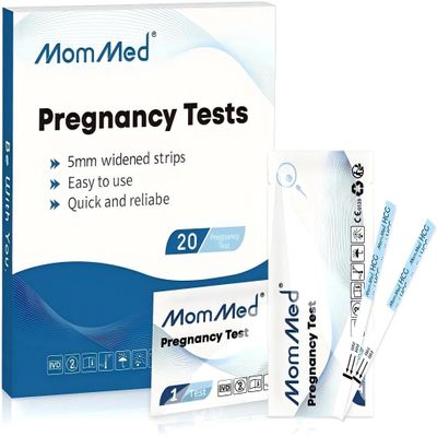 MomMed Early Detection Pregnancy Test, 15 Pack HCG Pregnancy Test Strips, Individually-Sealed Pregnancy Tests,Pregnancy Tests,99% Accurate (No Urine Cup)