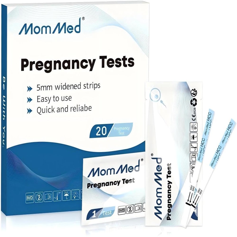 MomMed Early Detection Pregnancy Test, 15 Pack HCG Pregnancy Test Strips, Individually-Sealed Pregnancy Tests,Pregnancy Tests,99% Accurate (No Urine Cup)