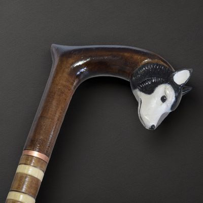 Canes Walking Sticks Cane Reeds Stick Wooden Handmade Carving Men Accessories Grandma Grandpa Gift Sticks Canes for Men Cane for Women Walking Sticks for Style Unique Wood EU (Husky)