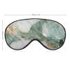 Sleep Eye Mask Emerald and Gold Marble Texture Sleep Mask for Women Men Adjustable Strap Blindfold Eye Cover for Travel Yoga Nap Shift Work view 2