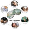 Sleep Eye Mask Emerald and Gold Marble Texture Sleep Mask for Women Men Adjustable Strap Blindfold Eye Cover for Travel Yoga Nap Shift Work view 4