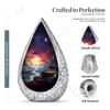Remembrate Twilight Funeral Cremation Urns for Human Ashes - Straight Drop Large Urn for Ashes Adult Male & Female - Cremains Containers - Handcrafted Remembrance Gift for Loss (10 Inch) view 2