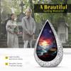Remembrate Twilight Funeral Cremation Urns for Human Ashes - Straight Drop Large Urn for Ashes Adult Male & Female - Cremains Containers - Handcrafted Remembrance Gift for Loss (10 Inch) view 3