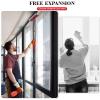 Window Squeegee with 15.7"-27.5" Retractable Stainless Steel Handle, 2-in-1 Windshield Cleaner Tool for Cars, Trucks, Glass Doors, Shower Glass, Outdoor Windows Window Cleaner (Red) view 4
