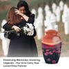 YATHABHISA Rose Cremation Urn Ash, Memorial Gift for Male & Female, Decorative for Funeral & Burial Human Adult Remains, Brown, Combo (10 Inch & 3 Inch Mini) view 3