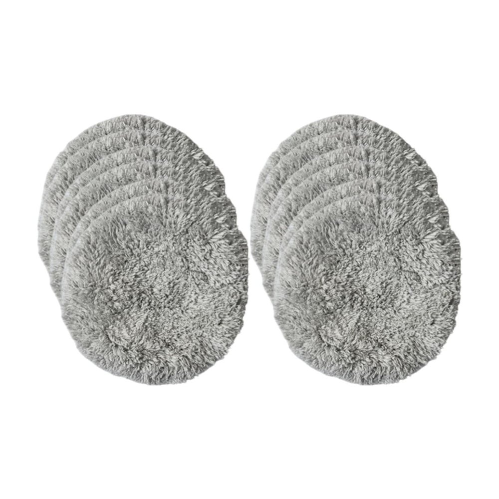 12x Replacement Pads for Window Cleaning Robot Reusable,Home,Accessories,Washable Window Cleaning Robot Mop Cleaning Pad, Grey