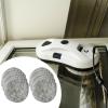 12x Replacement Pads for Window Cleaning Robot Reusable,Home,Accessories,Washable Window Cleaning Robot Mop Cleaning Pad, Grey view 3