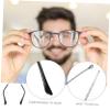 FRCOLOR 1pair Metal Eyeglass Replacement Arms Sunglasses Legs for Repair Comfortable and Eyeglass Temple Parts Silver for view 2