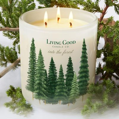 Eucalyptus & Pine Essential Oils Beeswax Candle - Fresh Forest, 90+ Hr