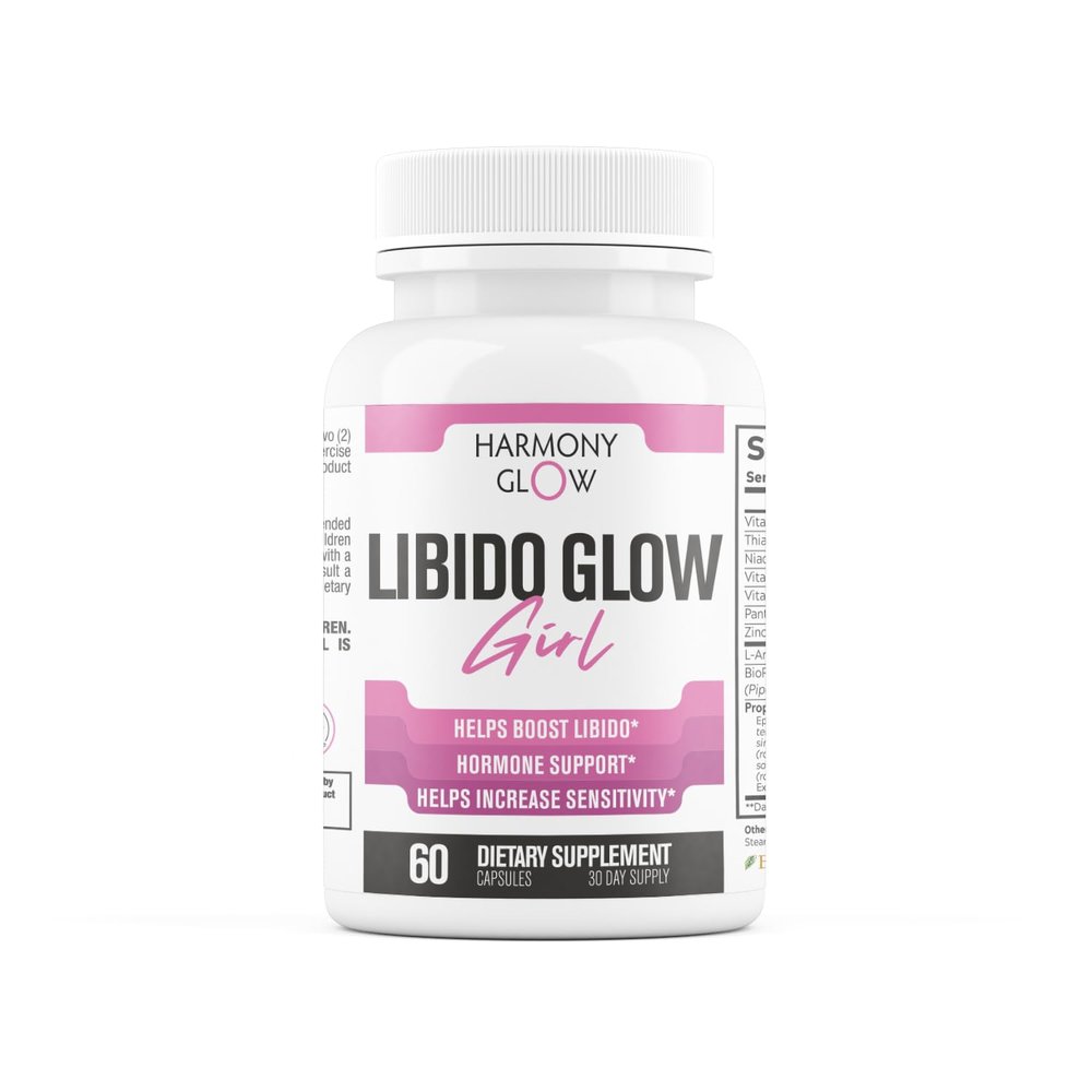 Libido Glow Girl | 14 in 1 Powerful Libido Booster for Women & Aphrodisiac | Helps Improve Women's Drive, Passion, Sensitivity | Maca, Tribulus, Ashwagandha | 3rd Party Tested Supplement - 60 Pills