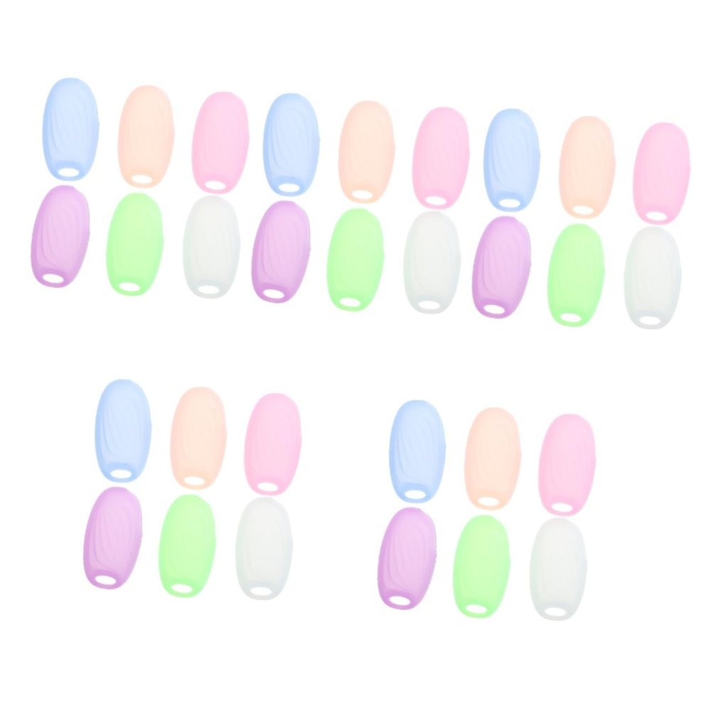 Beaupretty 30pcs Reusable Toothbrush Caps Food-grade Travel Covers for and Lightweight and Compact Design for Daily Use and Trips