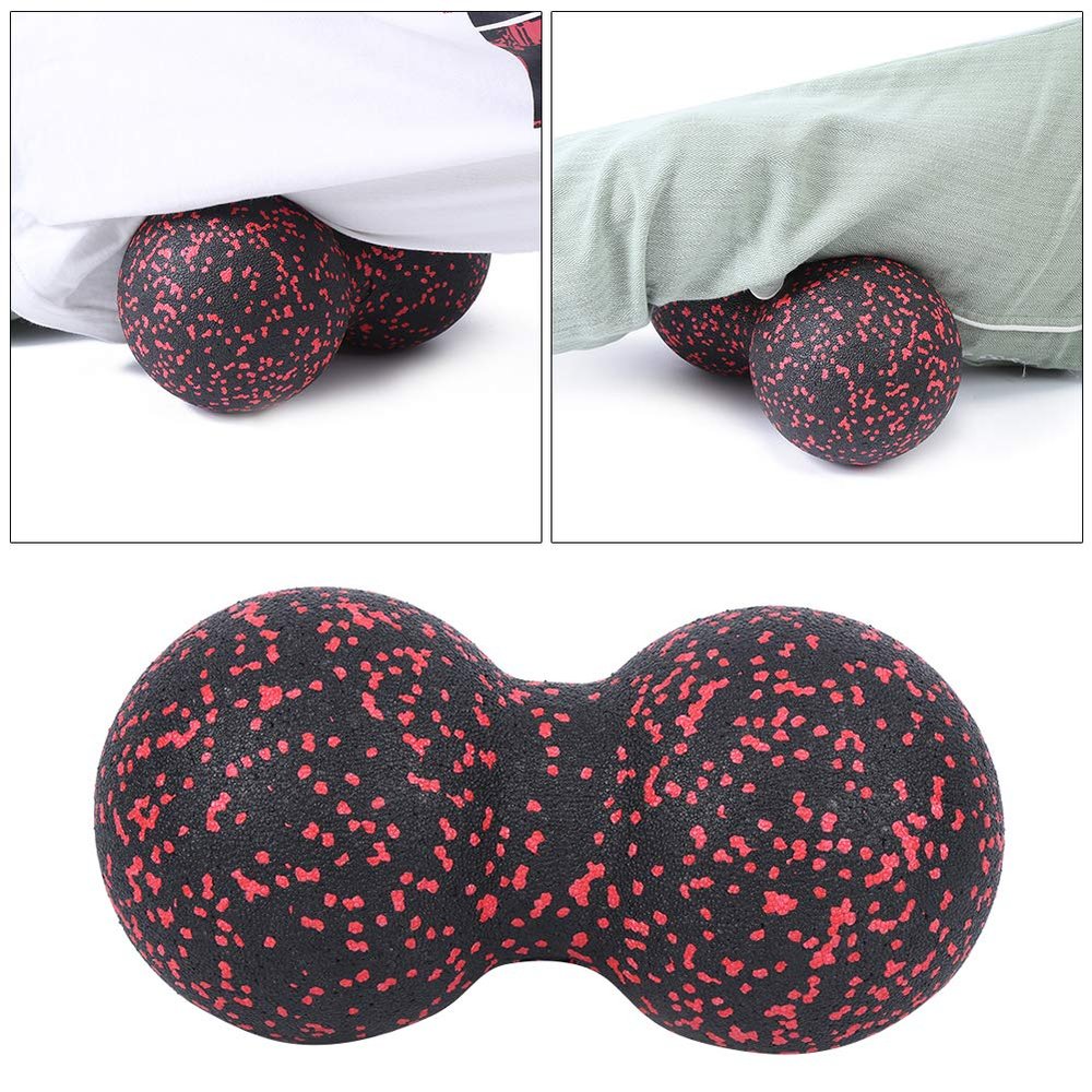 24x12cm Sports Mas Fitn B Acupuncture Points Massaging Equipment Red Black B B Fitn BallAcupoint BallSport Ball Massage Sport This B of Also Regeneration Efficiency Supply (Black) (Red and Black)