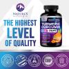 Turmeric Curcumin Supplement - 1750mg Organic Turmeric Per Serving - 95% Curcuminoids, Ginger & BioPerine Black Pepper for Best Absorption - Natural Vegan Joint Support, Bottled in USA - 240 Capsules view 4