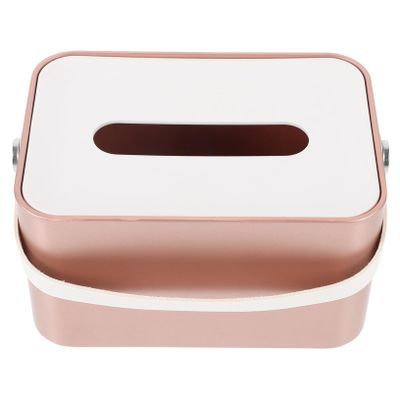 SHOWERORO Bamboo Lid Paper Box Wipe Box Napkin Holder Car Napkin Organizer Tissue Holder Container Lid
