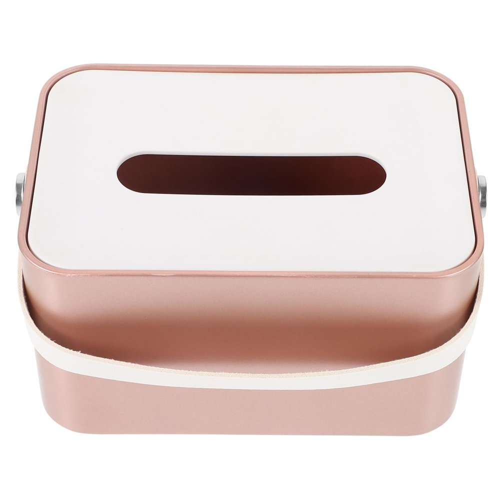 SHOWERORO Bamboo Lid Paper Box Wipe Box Napkin Holder Car Napkin Organizer Tissue Holder Container Lid
