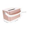 SHOWERORO Bamboo Lid Paper Box Wipe Box Napkin Holder Car Napkin Organizer Tissue Holder Container Lid view 3