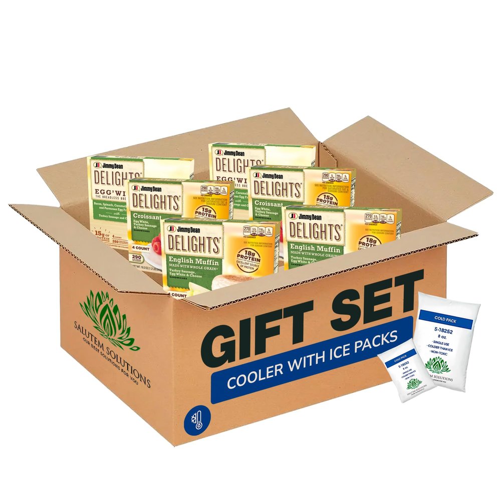 Salutem Vita Turkey Muffin, Croissant & Eggwich Frittata Set, Gift Set Pack of 6