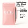 Discreet, Odor & Leak-Proof Tampon Disposal Bags | The Daisy Pouch (50 Count) | Sanitary Tampon Trash Disposal Bags for Work, School & Travel view 2