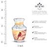 YATHABI Cardinal Blossom Sunset Memorial Adult Urns for Human Ashes Women - Small Cremation Urn for Ashes Male - Ash Holder for Loved Ones - Crematory Container - 3 Inch view 2