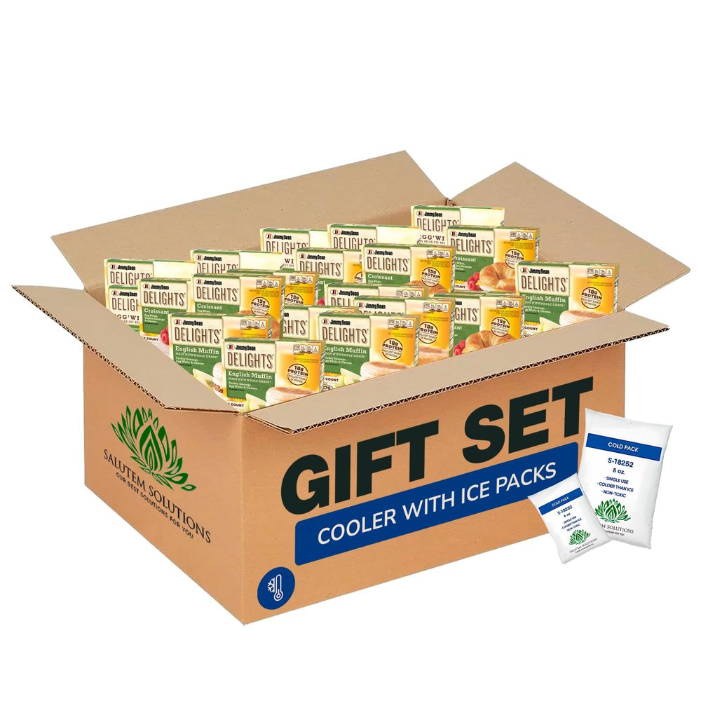 Salutem Vita Turkey Muffin, Croissant & Eggwich Frittata Set, Gift Set Pack of 21