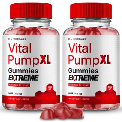 Vital PumpXL Gummies, Official Vital Pump XL Gummies for Men - Maximum Strength Performance, All Natural Support Overall Health & Wellness, VitalPumpXL Advanced Formula Gummy Reviews (2 Pack)