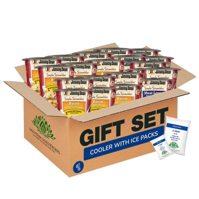 Salutem Vita Simple Scrambles Meat Lovers and Bacon Quick Breakfast Cups, Gift Set Pack of 22