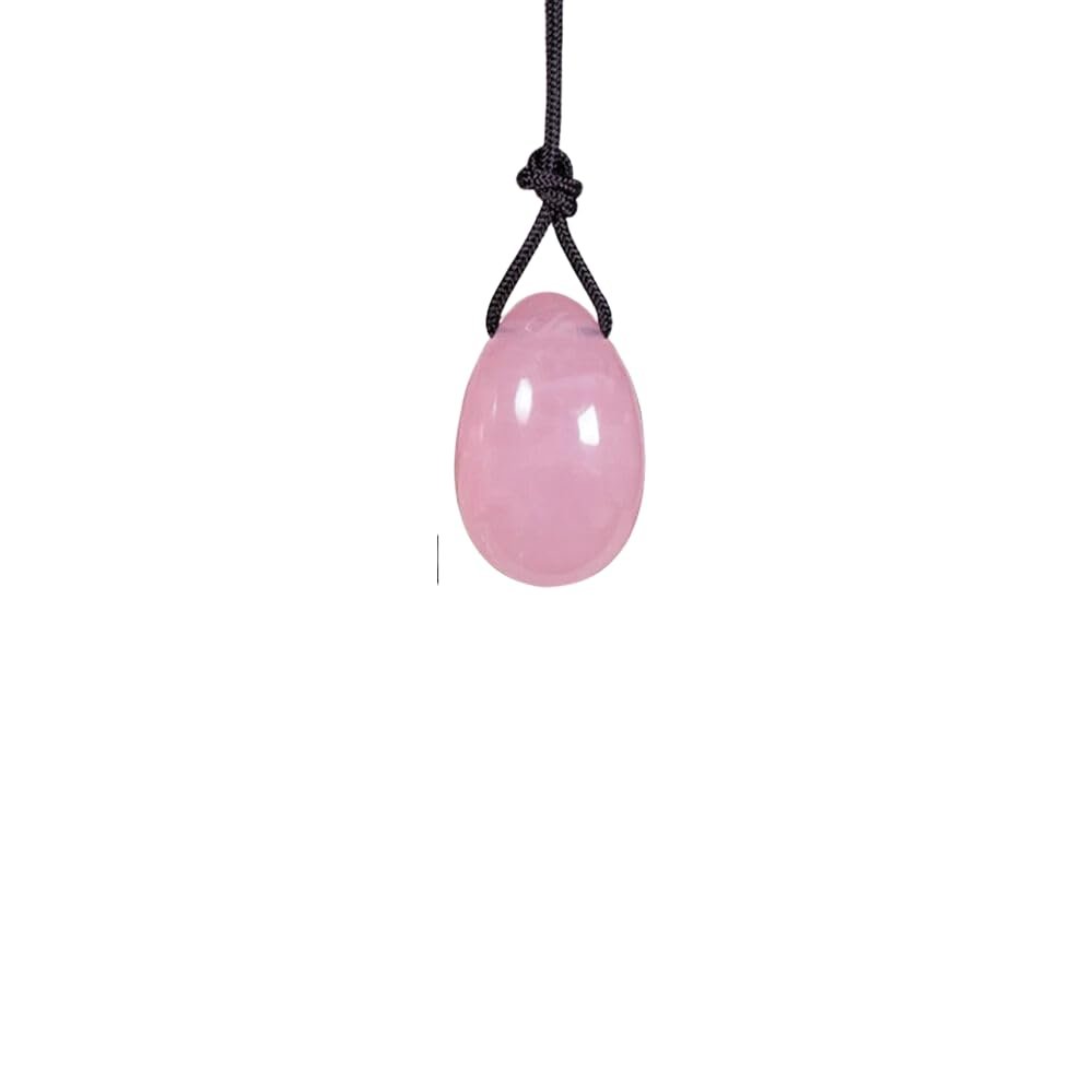 1 Set Natural Pink Rose Quartz Yoni Jade Eggs Crystal Massage Stick Stone Women Kegel Exerciser-1Pcs Pink Crystal(S)