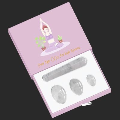 Yoni Egg Massage Stick Jade Eggs Women Kegel Exerciser Jade Massager Muscles Tightening Ball Crystal Kegel Eggs-Undrilled L with Box