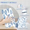 100PCS Spring Floral Napkins Disposable, Blue Chinoiserie Florals 3-Ply Paper Napkins Decorative Flower Guest Hand Towels for Bathroom Home Wedding Bridal Shower Birthday Party Napkins view 3