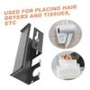 ULTECHNOVO 2pcs Hair Dryer Holder Wall-Mounted Organizer for Bathroom Space-Saving Blow Dryer Storage Rack Hairdryer Hanger Modern Design for Easy Access and Convenience view 2