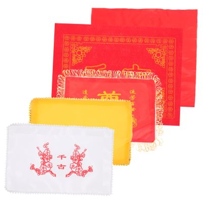 BRIGHTFUFU Funeral Ashes Container Covers Set Elegant Casket Cloth Kit for Dignified Memorial Services Practical Funeral Supplies Suitable for Family and Cemetery Use
