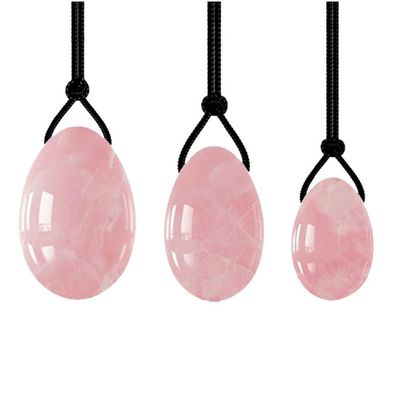 VIYOLI Rose Quartz Balls Yoni Egg Set Women Kegel Exercise Massage Ball Muscle Tightening Jade Eggs Massager Kegel Ball-Type 3_a