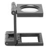10X Folding Magnifying Glass with Premium Optical Glass Lens, Small Pocket Magnifier, Compact Tri Fold Design for Seniors, Counting Threads, Elderly with Cataracts view 2