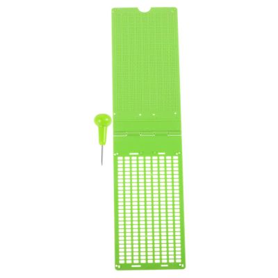 WRITWAA 1set Braille Writing Board Pen Line Cell Braille Plate for Blind Plastic Educational Tool for Learning and Writing Skills Green