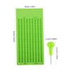 WRITWAA 1set Braille Writing Board Pen Line Cell Braille Plate for Blind Plastic Educational Tool for Learning and Writing Skills Green view 2