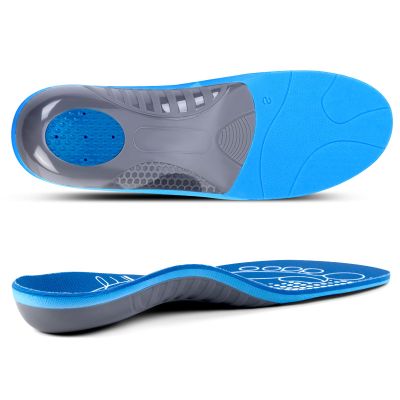 Arch Support Inserts for Plantar Fasciitis Relief Insoles for Men Women Orthotics of Flat Feet High Arch Heel Pain Relief Shoe Inserts (Men 10-10.5 | Women 12-12.5, Blue)