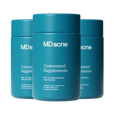 MDacne DIM Supplements for Hormonal Acne & Estrogen Balance, 3 Pack