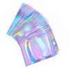 100pcs Hologram Cellophane Self Seal Pouch with Iridescent Lock, 9 X 12 Cm Candy Bag, Transparent Design for Easy Sorting and Access view 4