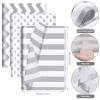 30 Sheets Tissue Paper for Packaging Gift Bags Decoration, Gift Wrap Tissue Paper Bulk for Weddings Birthday DIY Project Christmas Gift Wrapping Crafts Decor (White Silver, 14 x 20 Inch) view 2