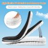 4D Cloud-Like Comfort Soles for Men - Soft Memory Foam Cushioning Insoles - Trim to Fit Steppers Insoles with Arch Support for Foot Pain Relief and Fatigue Reduction (Black, US M 9-12.5) view 2