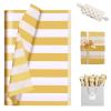 30 Sheets Gold White Tissue Paper for Packaging Gift Bags Decoration, Gift Wrap Tissue Paper Bulk for Weddings Birthday DIY Project Christmas Gift Wrapping Crafts Decor, 14 x 20 Inch view 3