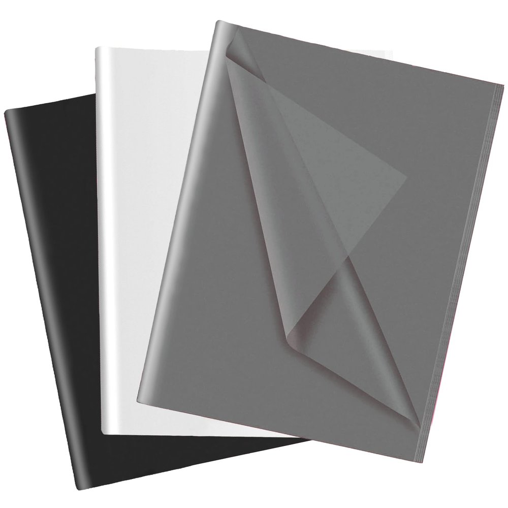 30 Sheets Black White Grey Tissue Paper for Gift Bags, Tissue Paper Wrap Bulk for Decoration Weddings Birthday DIY Project Halloween Christmas Gift Wrapping Crafts Decor, 14 X 20 Inches