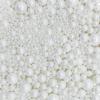 Dynastang Mixed Size White Pearls Sprinkles Edible Pearls Cake Decorating Pearls Cake Decorations Cupcake Toppers Cookie Decorating Perfect for Cakes, Cupcakes, Desserts Toppings 3OZ view 2