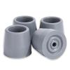 ANCKNE 4 Pack Walker Tips 1 1/8 inch Universal Walker Accessories Replacement Rubber Tips for Walkers, Commodes, Shower Chairs and More, Skid-Resistant Traction and Easy Installation view 1