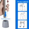 ANCKNE 4 Pack Walker Tips 1 1/8 inch Universal Walker Accessories Replacement Rubber Tips for Walkers, Commodes, Shower Chairs and More, Skid-Resistant Traction and Easy Installation view 3