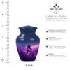 Purple Butterfly Urn for Human Ashes Adult for Burial, Urns for Men Ashes Adult Male, Small Urns for Human Ash Keepsake, Funeral Urn for Ash Male,(Size - 3inch Set of 1) view 2