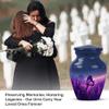 Purple Butterfly Urn for Human Ashes Adult for Burial, Urns for Men Ashes Adult Male, Small Urns for Human Ash Keepsake, Funeral Urn for Ash Male,(Size - 3inch Set of 1) view 4